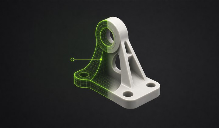 Minimal 3D model editing illustration